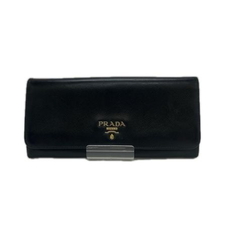 PRADA プラダ  長財布　1MH132　ブラック キズ・ヨゴレ有  1MH132 ブラック