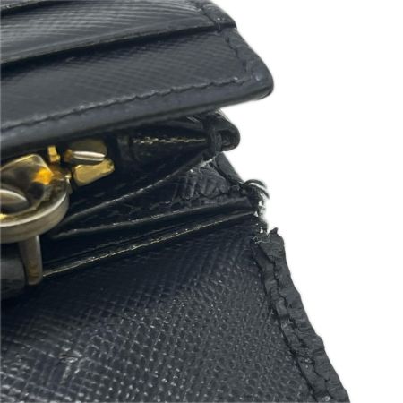PRADA プラダ  長財布　1MH132　ブラック キズ・ヨゴレ有  1MH132 ブラック