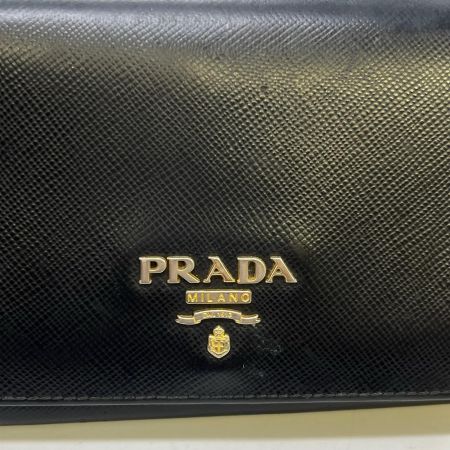 PRADA プラダ  長財布　1MH132　ブラック キズ・ヨゴレ有  1MH132 ブラック