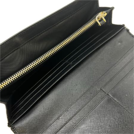 PRADA プラダ  長財布　1MH132　ブラック キズ・ヨゴレ有  1MH132 ブラック