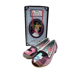 ◎◎ Irregular Choice イレギュラーチョイス　不思議の国のアリス　チェシャ猫柄　箱付き　劣化あり 希少　SIZE36 Bランク