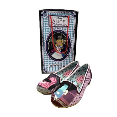  Irregular Choice イレギュラーチョイス　不思議の国のアリス　チェシャ猫柄　箱付き　劣化あり 希少　SIZE36