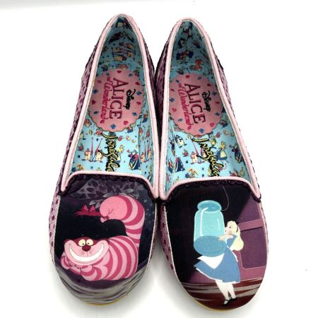  Irregular Choice イレギュラーチョイス　不思議の国のアリス　チェシャ猫柄　箱付き　劣化あり 希少　SIZE36