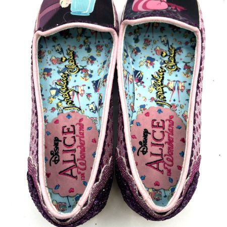  Irregular Choice イレギュラーチョイス　不思議の国のアリス　チェシャ猫柄　箱付き　劣化あり 希少　SIZE36