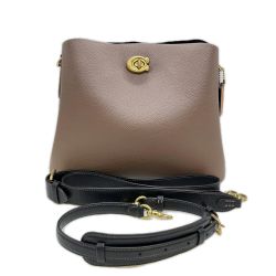◎◎ COACH コーチ ウィロウ ショルダー バッグ  C2590 ブラウン Bランク