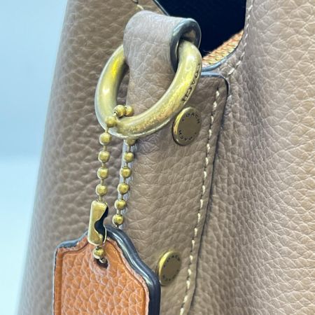  COACH コーチ ウィロウ ショルダー バッグ  C2590 ブラウン