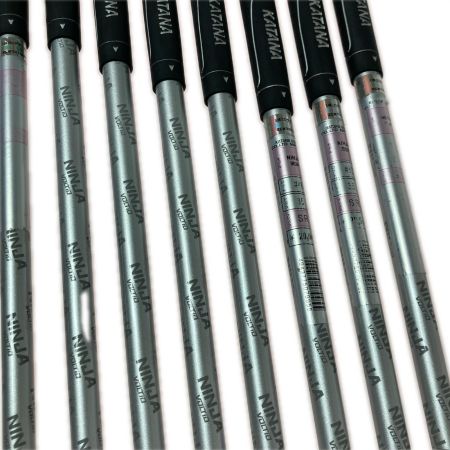  KATANA GOLD カタナゴルフ VOLTIO NINJA 6-9.P.48°.52°.58° 8本 アイアンセット フレックスSR