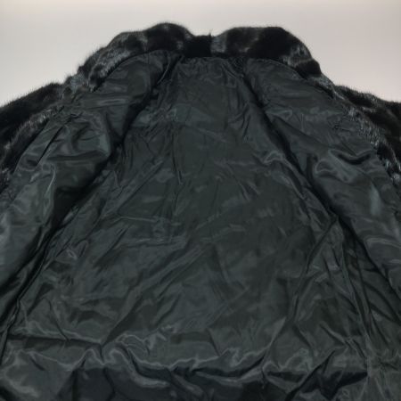   ミンクハーフコート ブラック レディース