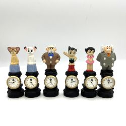 ◎◎   三井海上火災保険　ノベルティ　置き時計　手塚治虫　鉄腕アトム　ジャングル大帝　レオ６体 Cランク