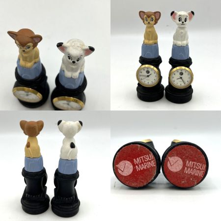    三井海上火災保険　ノベルティ　置き時計　手塚治虫　鉄腕アトム　ジャングル大帝　レオ６体