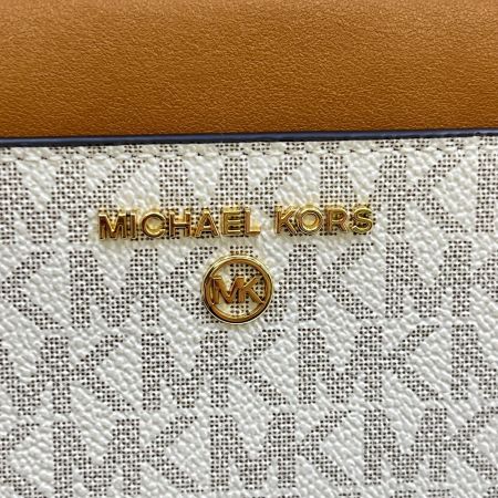  MICHAEL KORS マイケルコース ジェットセットラウンドファスナー長財布 34H1GT9E8B ホワイト 箱付き