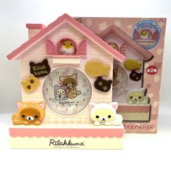 ◎◎  リラックマのんびりねこプレミアムクロック San-X 　箱付き Cランク