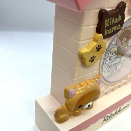   リラックマのんびりねこプレミアムクロック San-X 　箱付き