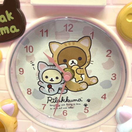   リラックマのんびりねこプレミアムクロック San-X 　箱付き