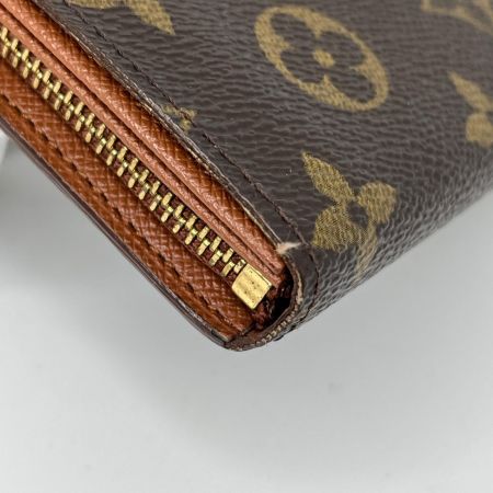  LOUIS VUITTON ルイヴィトン モノグラム ポルト モネ・ビエ トレゾール 2つ折り財布 M61730 ブラウン