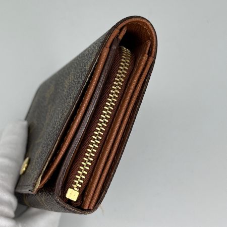  LOUIS VUITTON ルイヴィトン モノグラム ポルト モネ・ビエ トレゾール 2つ折り財布 M61730 ブラウン