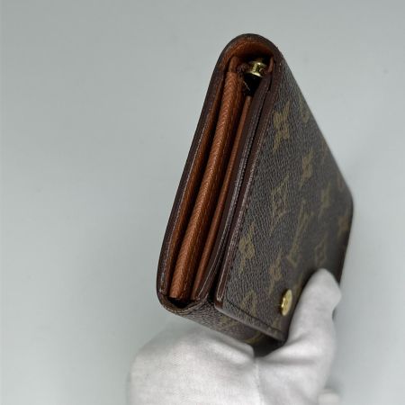  LOUIS VUITTON ルイヴィトン モノグラム ポルト モネ・ビエ トレゾール 2つ折り財布 M61730 ブラウン
