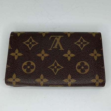  LOUIS VUITTON ルイヴィトン モノグラム ポルト モネ・ビエ トレゾール 2つ折り財布 M61730 ブラウン