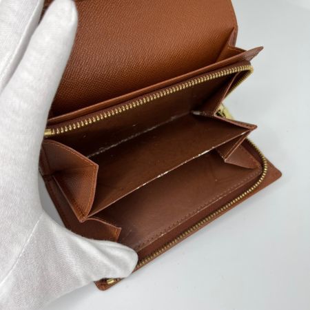  LOUIS VUITTON ルイヴィトン モノグラム ポルト モネ・ビエ トレゾール 2つ折り財布 M61730 ブラウン