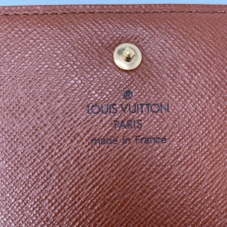 LOUIS VUITTON ルイヴィトン モノグラム ポルト モネ・ビエ トレゾール 2つ折り財布 M61730 ブラウン