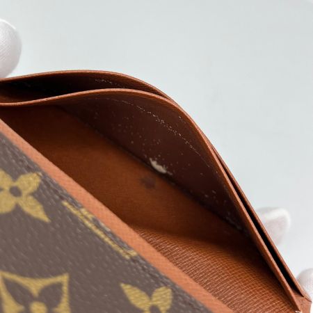  LOUIS VUITTON ルイヴィトン モノグラム ポルト モネ・ビエ トレゾール 2つ折り財布 M61730 ブラウン