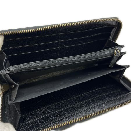  GUCCI グッチ ラウンドファスナー財布 428736･2184 ブラック