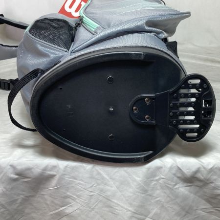  Wilson ウィルソン Prostaff Carry スタンド式キャディバッグ 8.5型 4分割 1.8kg グレー x ライトグリーン