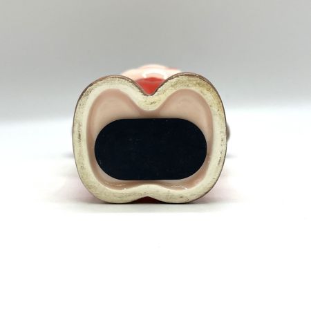   不二家ペコちゃん貯金箱 陶器製 昭和レトロ 赤いオーバーオール