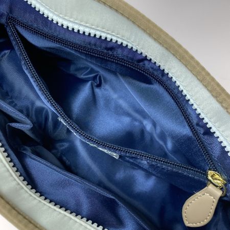    U.S.POLO ASSN トートバッグ USPA-2595 リサイクルナイロン ホワイト x ベージュ