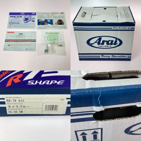  Arai アライ RX-7X タイラ TAIRA REPLICA バイク フルフェイス ヘルメット 55-56cm シールド傷有 箱・ケース付 ブルー