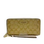 COACH コーチ シグネチャー 長財布 C4452 ベージュ Bランク