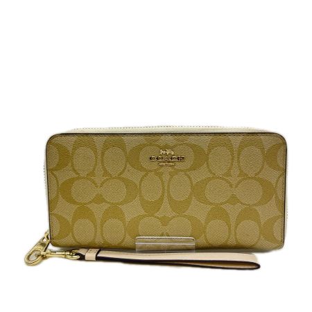 COACH コーチ シグネチャー 長財布 C4452 ベージュ
