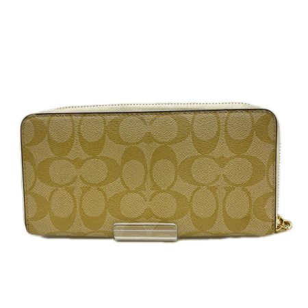 COACH コーチ シグネチャー 長財布 C4452 ベージュ