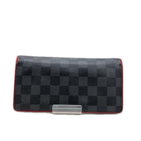  LOUIS VUITTON ルイヴィトン 2つ折り長財布　ダミエ ポルトフォイユ ブラザ N63254 ブラック 箱・保管袋付き