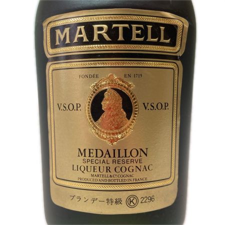   MARTELL MEDAILLON マーテル メダイヨンVSOP 720ml 40% コニャック ブランデー  未開栓