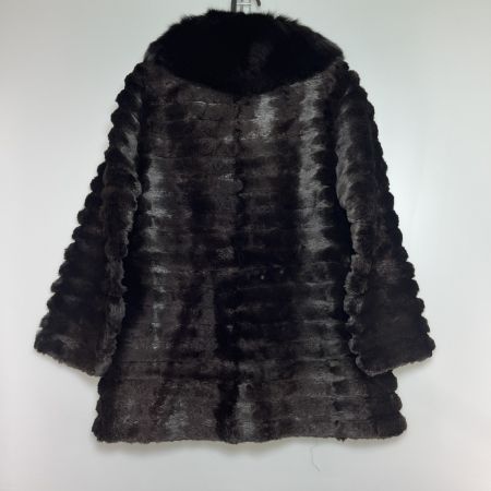  ROTINY FUR 毛皮ハーフコート ブラック