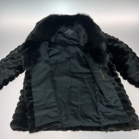  ROTINY FUR 毛皮ハーフコート ブラック