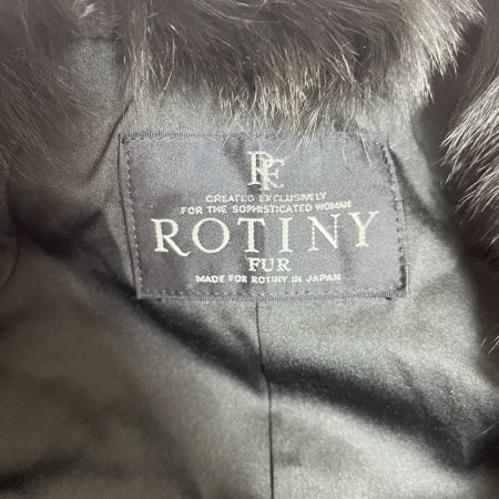  ROTINY FUR 毛皮ハーフコート ブラック