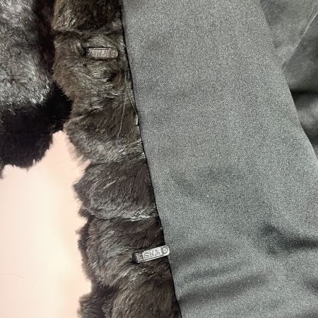  ROTINY FUR 毛皮ハーフコート ブラック