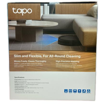  tp-link Tapo RV20 Max Plus ロボット掃除機&自動ゴミ収集機 Tapo RV20 Max Plus