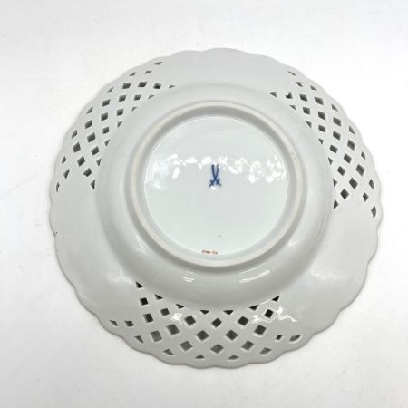  Meissen マイセン ピンクのバラ  飾り皿 