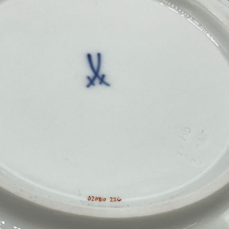  Meissen マイセン ピンクのバラ  飾り皿 
