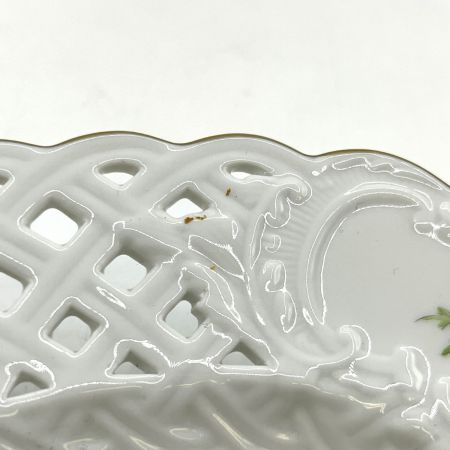  Meissen マイセン ピンクのバラ  飾り皿 