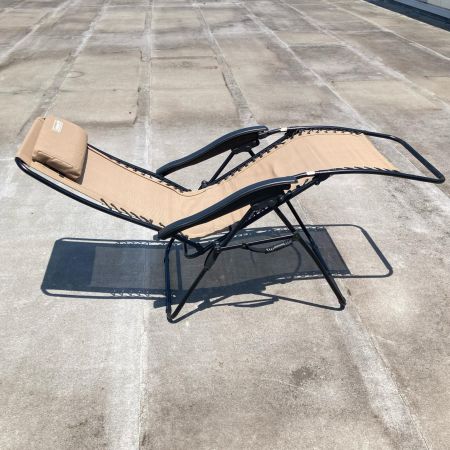  Coleman コールマン インフィニティチェア ベージュ アウトドアチェア リクライニング ヘッドレストパーツ破損有 2000033139