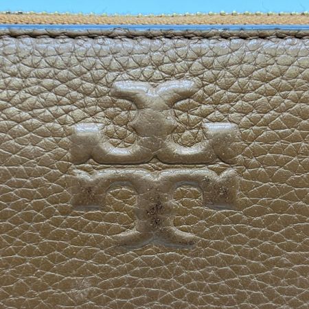  TORY BURCH トリーバーチ ラウンドファスナー財布 使用感有 カードケース付き  ブラウン