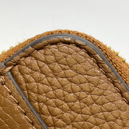  TORY BURCH トリーバーチ ラウンドファスナー財布 使用感有 カードケース付き  ブラウン