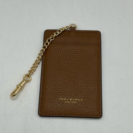  TORY BURCH トリーバーチ ラウンドファスナー財布 使用感有 カードケース付き  ブラウン