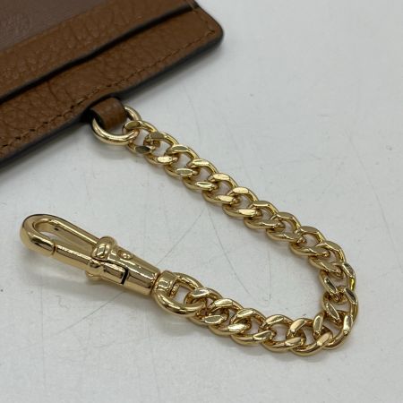  TORY BURCH トリーバーチ ラウンドファスナー財布 使用感有 カードケース付き  ブラウン