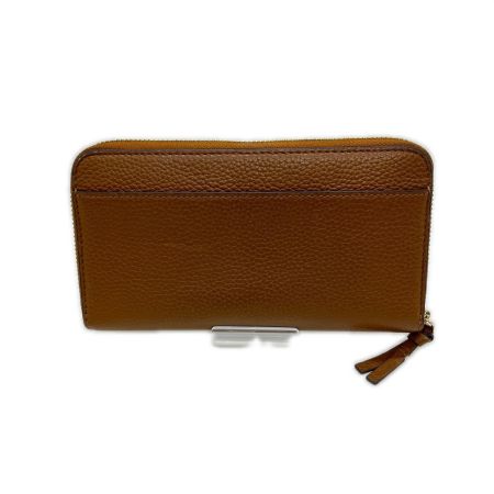  TORY BURCH トリーバーチ ラウンドファスナー財布 使用感有 カードケース付き  ブラウン