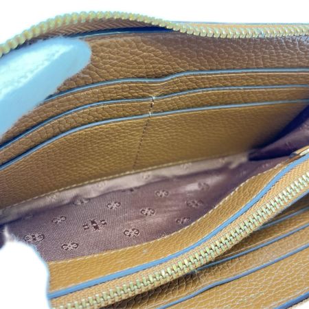  TORY BURCH トリーバーチ ラウンドファスナー財布 使用感有 カードケース付き  ブラウン